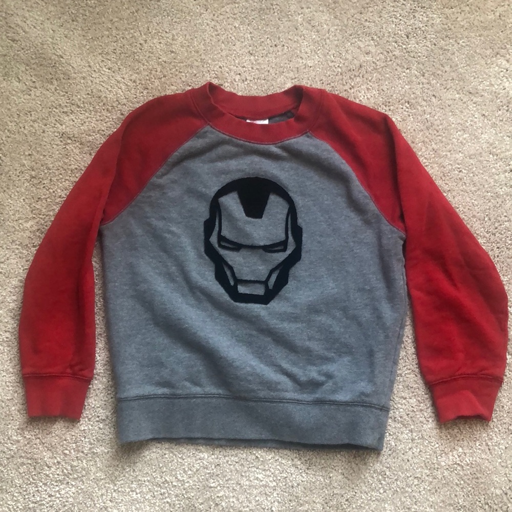 Hanna Anderson Iron Man boys sweater size 6-7 120cm